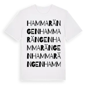 Hammarängen ordlek t-shirt – ekologisk bomull t-shirt från Pinshirt