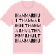 Pink Cotton t-shirt med Hammarhult ordlek t-shirt