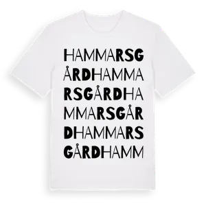 Hammars Gård ordlek t-shirt – ekologisk bomull t-shirt från Pinshirt