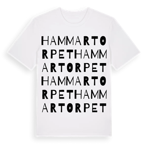 Hammartorpet ordlek t-shirt – ekologisk bomull t-shirt från Pinshirt
