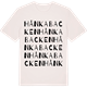 Vintage White t-shirt med Hånkabacken ordlek t-shirt