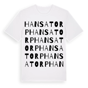 Hansatorp ordlek t-shirt – ekologisk bomull t-shirt från Pinshirt