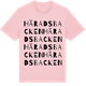 Pink Cotton t-shirt med Häradsbacken ordlek t-shirt