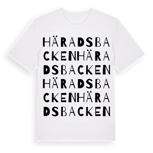 Häradsbacken ordlek t-shirt – ekologisk bomull t-shirt från Pinshirt