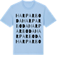 Blue Soul t-shirt med Harparboda ordlek t-shirt