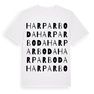 Harparboda ordlek t-shirt – ekologisk bomull t-shirt från Pinshirt