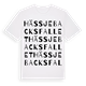 Hässjebacksfallet ordlek t-shirt