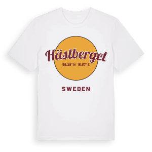 Hästberget cirkel t-shirt – ekologisk bomull t-shirt från Pinshirt