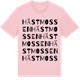 Pink Cotton t-shirt med Hästmossen ordlek t-shirt