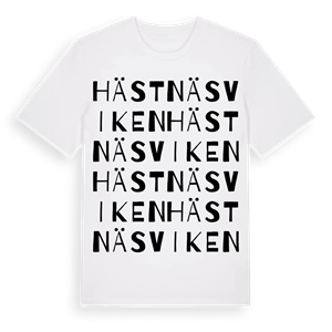 Hästnäsviken ordlek t-shirt – ekologisk bomull t-shirt från Pinshirt