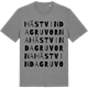 Mid Heather Gray t-shirt med Hästvindagruvorna ordlek t-shirt