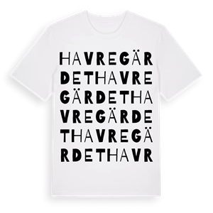 Havregärdet ordlek t-shirt – ekologisk bomull t-shirt från Pinshirt