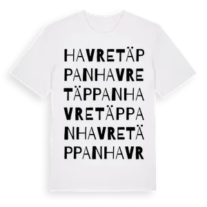 Havretäppan ordlek t-shirt – ekologisk bomull t-shirt från Pinshirt