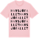 Pink Cotton t-shirt med Havsjöfallet ordlek t-shirt