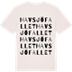 Vintage White t-shirt med Havsjöfallet ordlek t-shirt