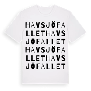 Havsjöfallet ordlek t-shirt – ekologisk bomull t-shirt från Pinshirt