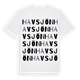 White t-shirt med Havsjön ordlek t-shirt
