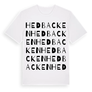 Hedbacken ordlek t-shirt – ekologisk bomull t-shirt från Pinshirt