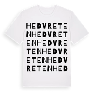 Hedvreten ordlek t-shirt – ekologisk bomull t-shirt från Pinshirt