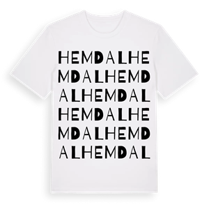 Hemdal ordlek t-shirt – ekologisk bomull t-shirt från Pinshirt