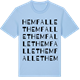 Blue Soul t-shirt med Hemfallet ordlek t-shirt