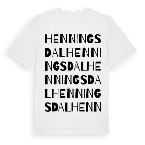 Henningsdal ordlek t-shirt – ekologisk bomull t-shirt från Pinshirt