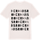 Vintage White t-shirt med Hermansro ordlek t-shirt