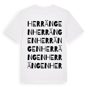 Herrängen ordlek t-shirt – ekologisk bomull t-shirt från Pinshirt