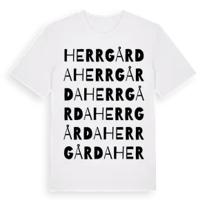 Herrgårda ordlek t-shirt – ekologisk bomull t-shirt från Pinshirt