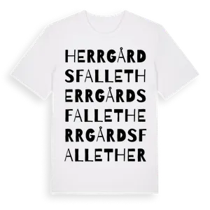 Herrgårdsfallet ordlek t-shirt – ekologisk bomull t-shirt från Pinshirt