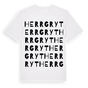 Herrgryt ordlek t-shirt – ekologisk bomull t-shirt från Pinshirt