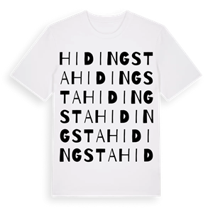 Hidingsta ordlek t-shirt – ekologisk bomull t-shirt från Pinshirt