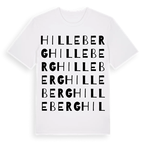 Hilleberg ordlek t-shirt – ekologisk bomull t-shirt från Pinshirt