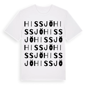 Hissjö ordlek t-shirt – ekologisk bomull t-shirt från Pinshirt