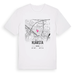 Hjärsta karta t-shirt – ekologisk bomull t-shirt från Pinshirt