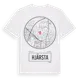 White t-shirt med Hjärsta t-shirt