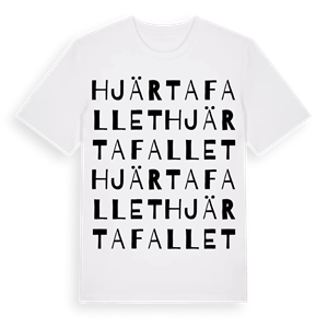Hjärtafallet ordlek t-shirt – ekologisk bomull t-shirt från Pinshirt