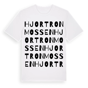 Hjortronmossen ordlek t-shirt – ekologisk bomull t-shirt från Pinshirt