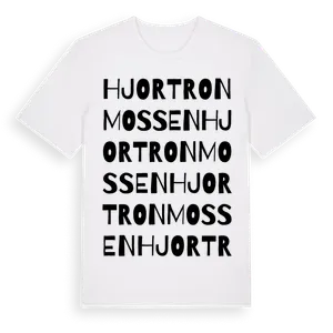 Hjortronmossen ordlek t-shirt – ekologisk bomull t-shirt från Pinshirt
