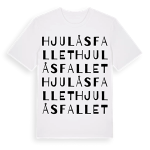 Hjulåsfallet ordlek t-shirt – ekologisk bomull t-shirt från Pinshirt