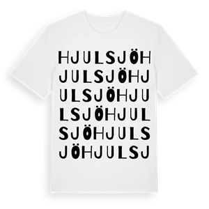 Hjulsjö ordlek t-shirt – ekologisk bomull t-shirt från Pinshirt