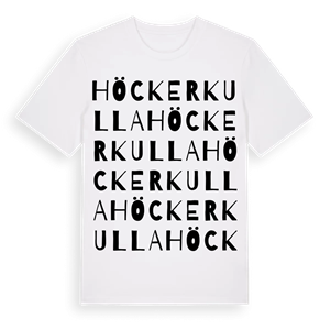 Höckerkulla ordlek t-shirt – ekologisk bomull t-shirt från Pinshirt