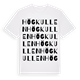 White t-shirt med Högkullen ordlek t-shirt