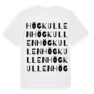 Högkullen ordlek t-shirt – ekologisk bomull t-shirt från Pinshirt