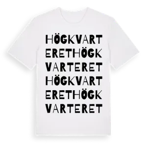 Högkvarteret ordlek t-shirt – ekologisk bomull t-shirt från Pinshirt