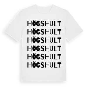 Högshult ordlek t-shirt – ekologisk bomull t-shirt från Pinshirt