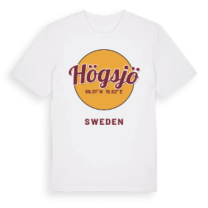 Högsjö cirkel t-shirt – ekologisk bomull t-shirt från Pinshirt