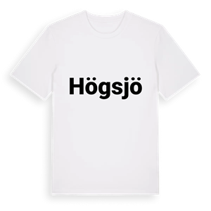 Högsjö fetstil t-shirt – ekologisk bomull t-shirt från Pinshirt