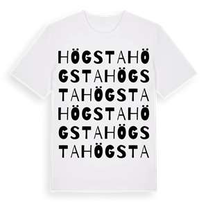 Högsta ordlek t-shirt – ekologisk bomull t-shirt från Pinshirt