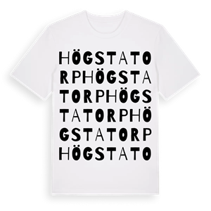 Högsta torp ordlek t-shirt – ekologisk bomull t-shirt från Pinshirt